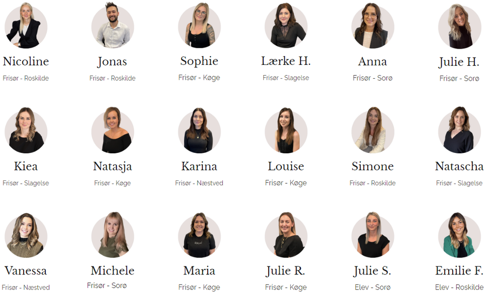 Frisør team hair by mbs